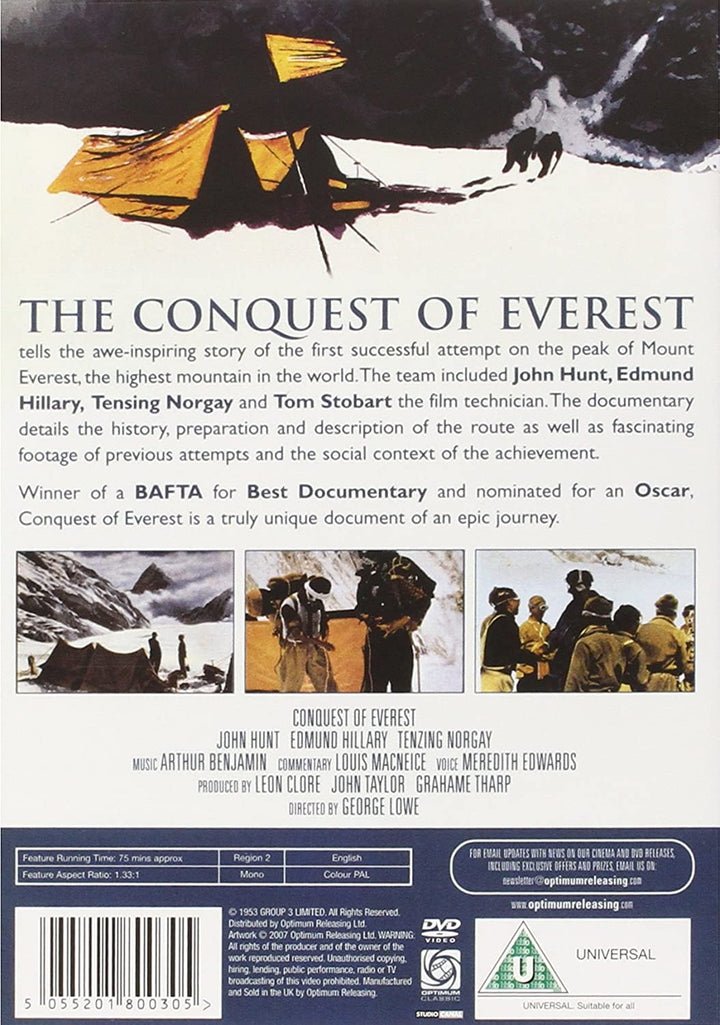 The Conquest Of Everest - Documentary [DVD]