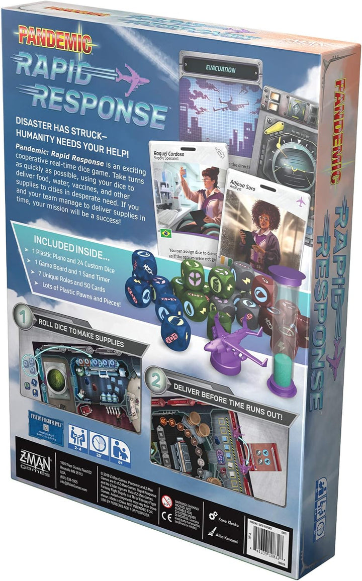 Z-Man Games |Pandemic Rapid Response Board Game | Ages 8+ | For 2 to 4 Players | Average Playtime 20 Minutes