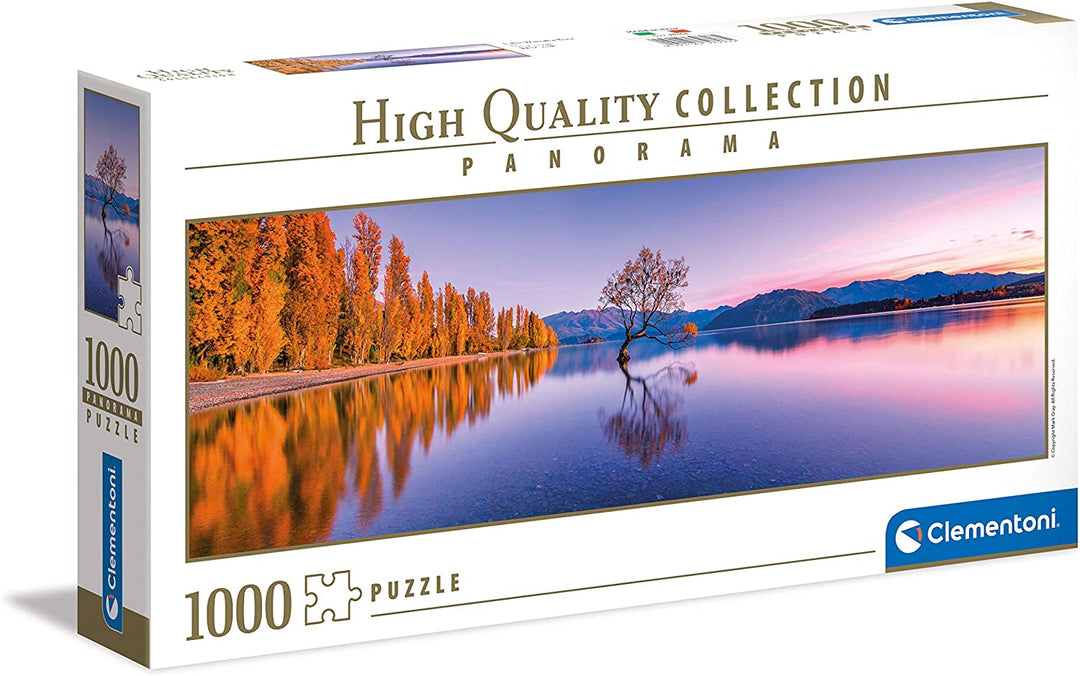 Clementoni Collection 39608, Lake Wanaka Tree Panorama Puzzle - 1000 pieces, Ages 10 Years Plus, Multi Coloured