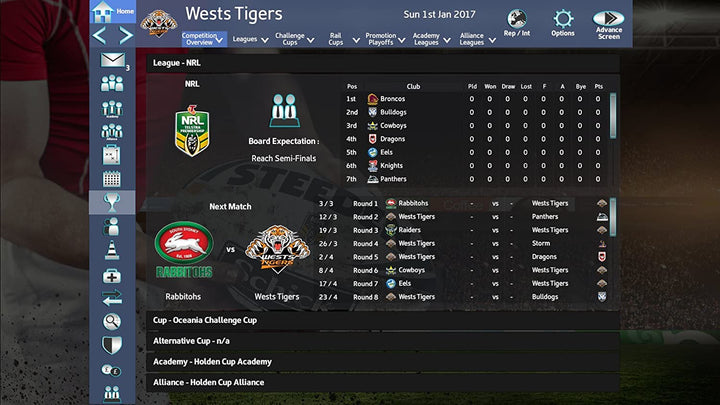 Rugby League Team Manager 2018 (PC DVD/Mac)