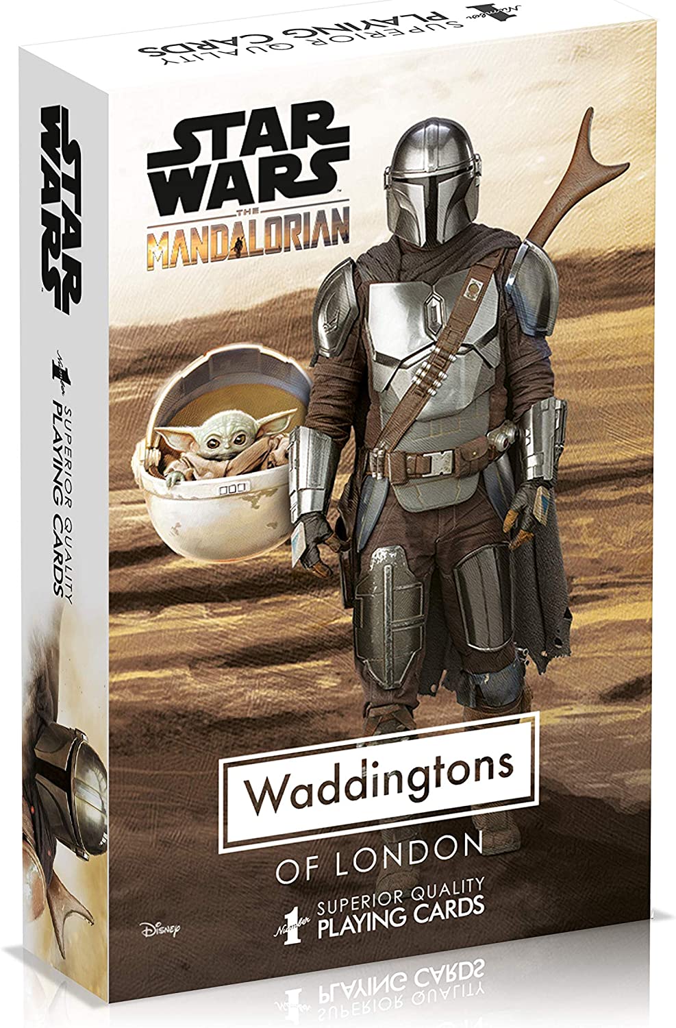 Waddingtons WM00864-EN1-12 2021 1 Playing Cards-Star Wars The Mandalorian, Multi