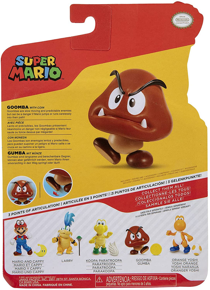 Nintendo Super Mario 10cm Figure - Goomba with Coin