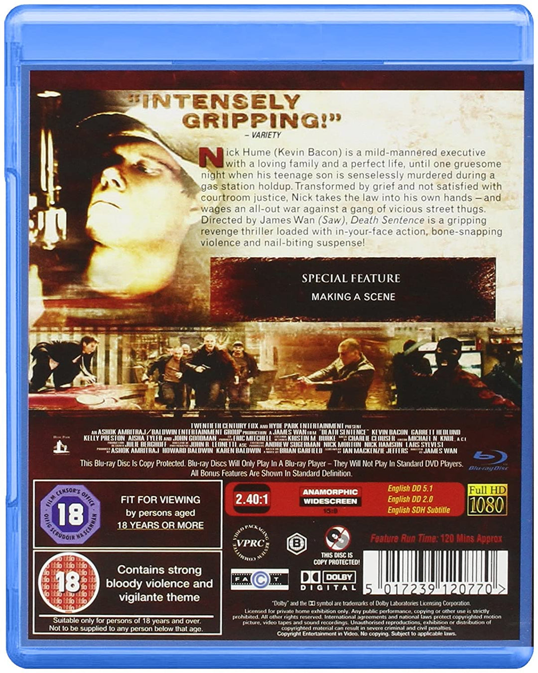 Death Sentence -  Action/Thriller [Blu-Ray]