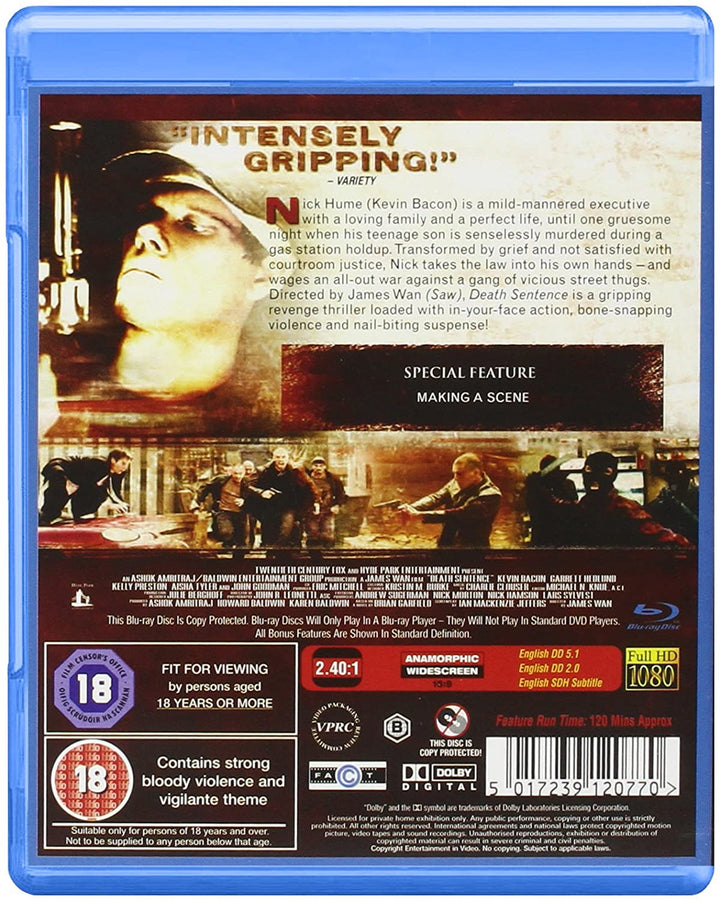 Death Sentence -  Action/Thriller [Blu-Ray]