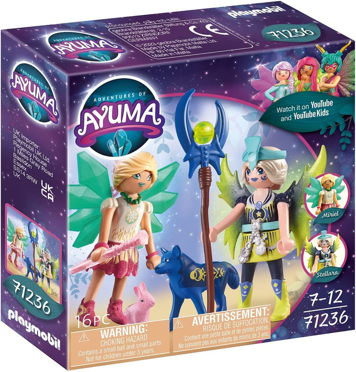 Playmobil 71236 Adventures of Ayuma Crystal and Moon Fairy with Soul Animals