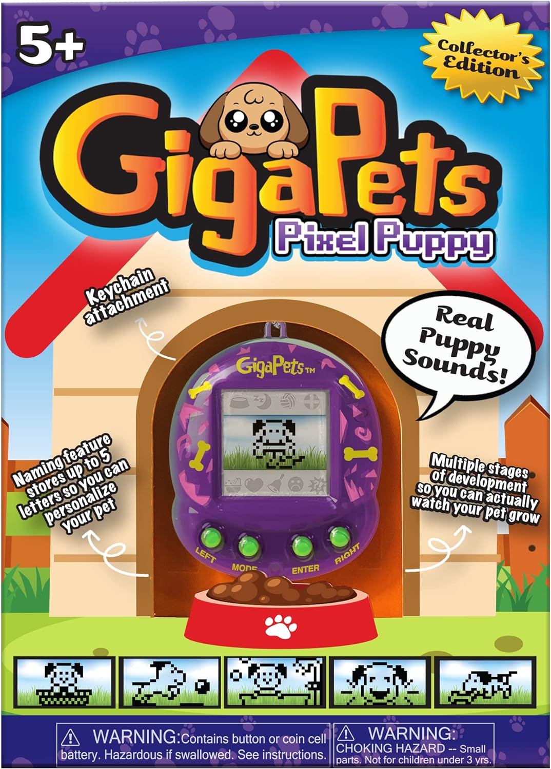 Giga Pets Puppy Dog Virtual Animal Pet Toy, Upgraded Collector’s Edition, Glossy