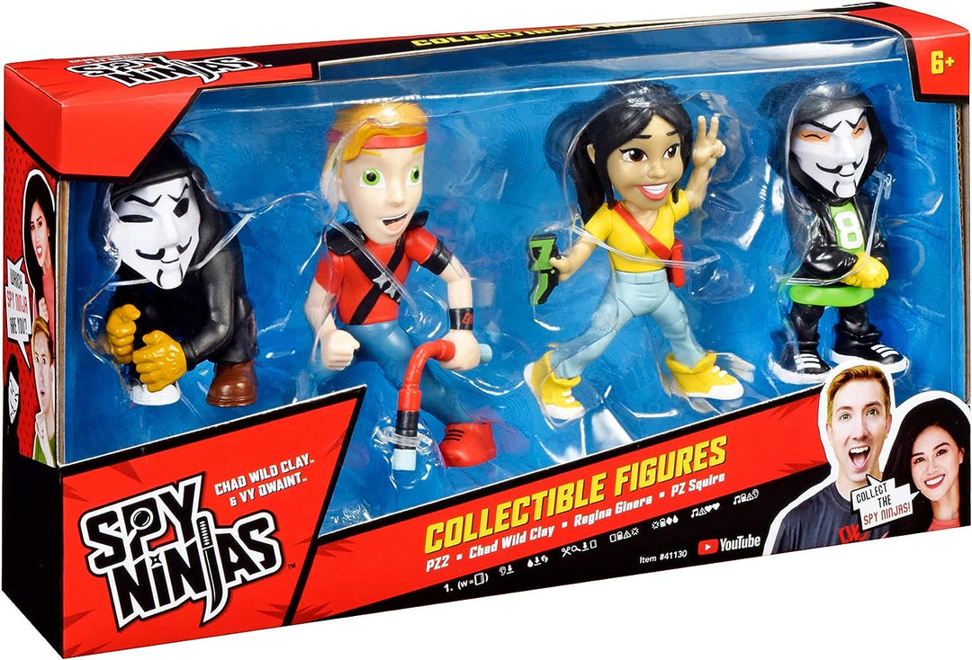 SPY NINJAS 4-FIGURE PACK (PZ2/CHAD/REGINA/PZ SQUIRE) (41130CO)