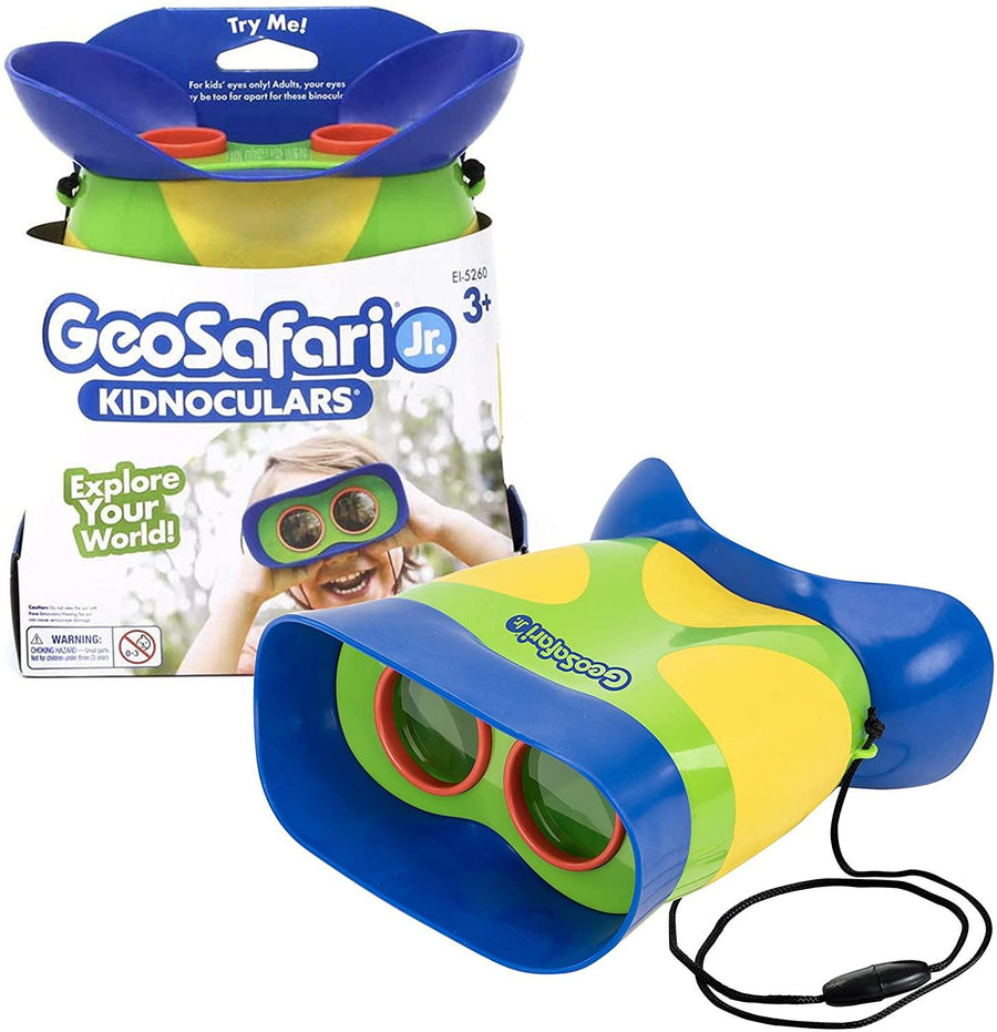 Learning Resources GeoSafari Jr. Kidnoculars Compact Shock Proof First Binoculars for Kids - Yachew