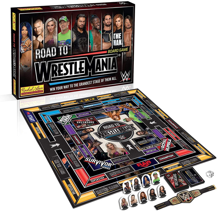 WWE Road to Wrestlemania bordspel, 40 x 27 x 5 cm