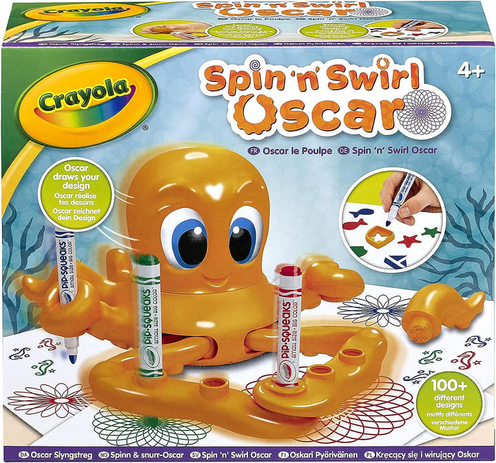 CRAYOLA Spin 'n' Swirl Oscar the Octopus | Place Multiple Pens in Oscars Arms