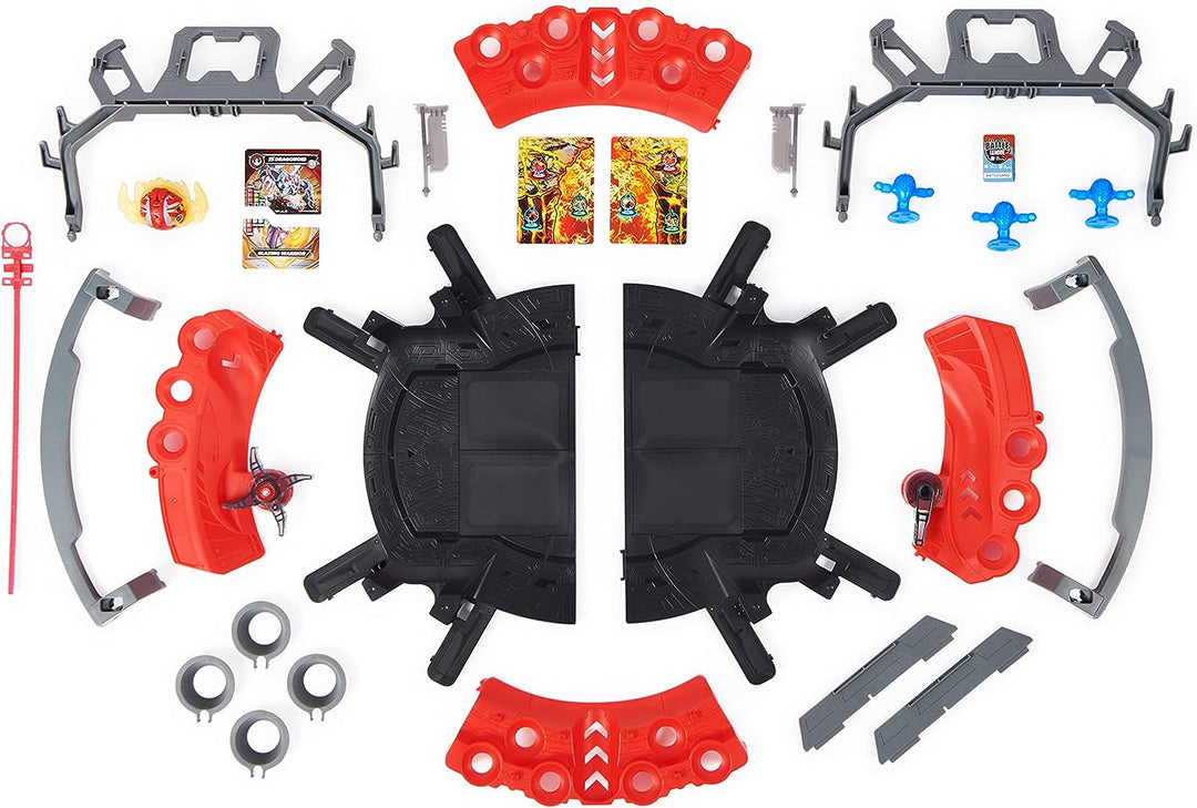 BAKUGAN Battle Arena with Exclusive Special Attack Dragonoid, Customisable, Spinning Action Figure and Playset