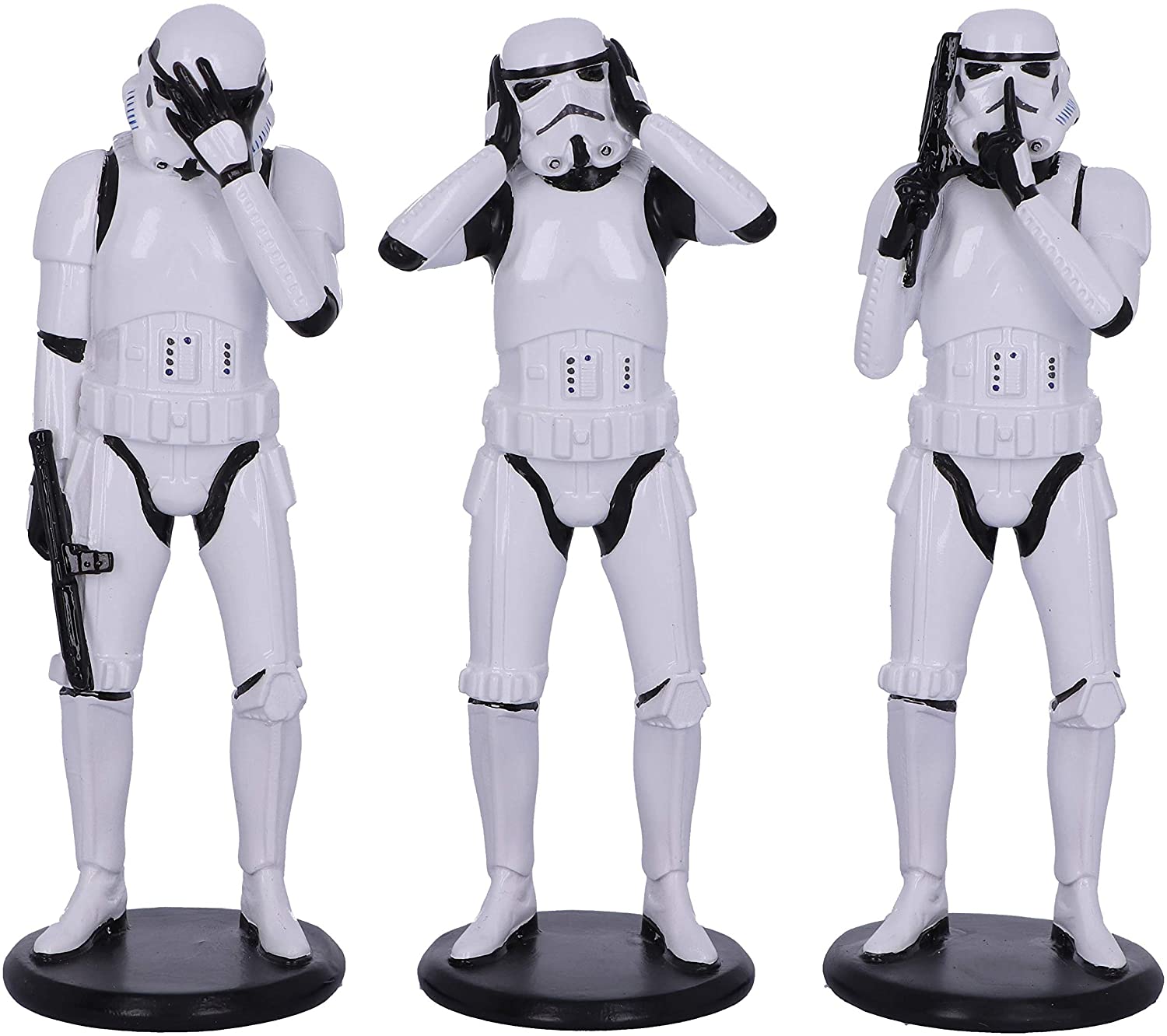 Nemesis Now Original Stormtroopers - Three Wise Sci-Fi Figurines in White (B4889P9) 2