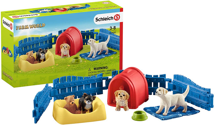 Schleich 42480 Farm World Puppy Pen