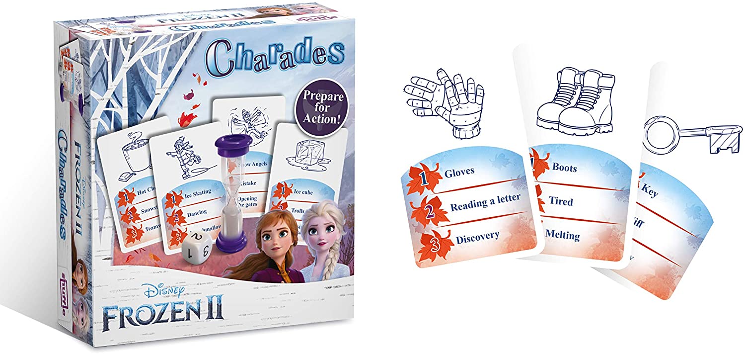 Disney Frozen 2 Charades Card Game Niños y familias