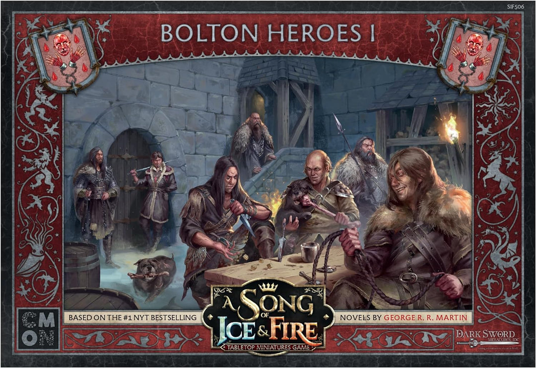 A Song of Ice and Fire Tabletop Miniatures Bolton Heroes I Box Set - Strategy Game for Teens and Adults