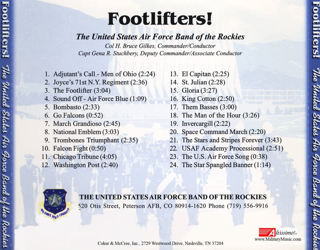 The United States Air Force Band - Footlifters! [Audio CD]