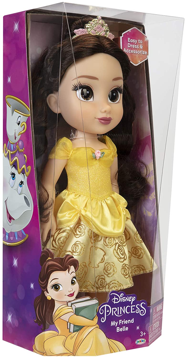 Disney Princess My Friend Belle Doll 14" Tall Includes Removable Outfit and Tiara