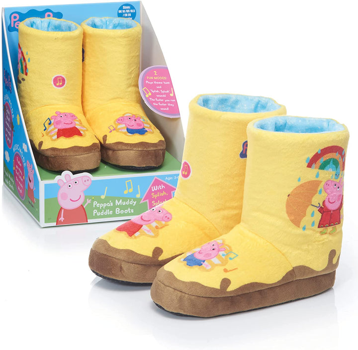 WOW! STUFF Peppa Pig Toys Muddy Puddle Boots with Sounds | Interactive Wearable