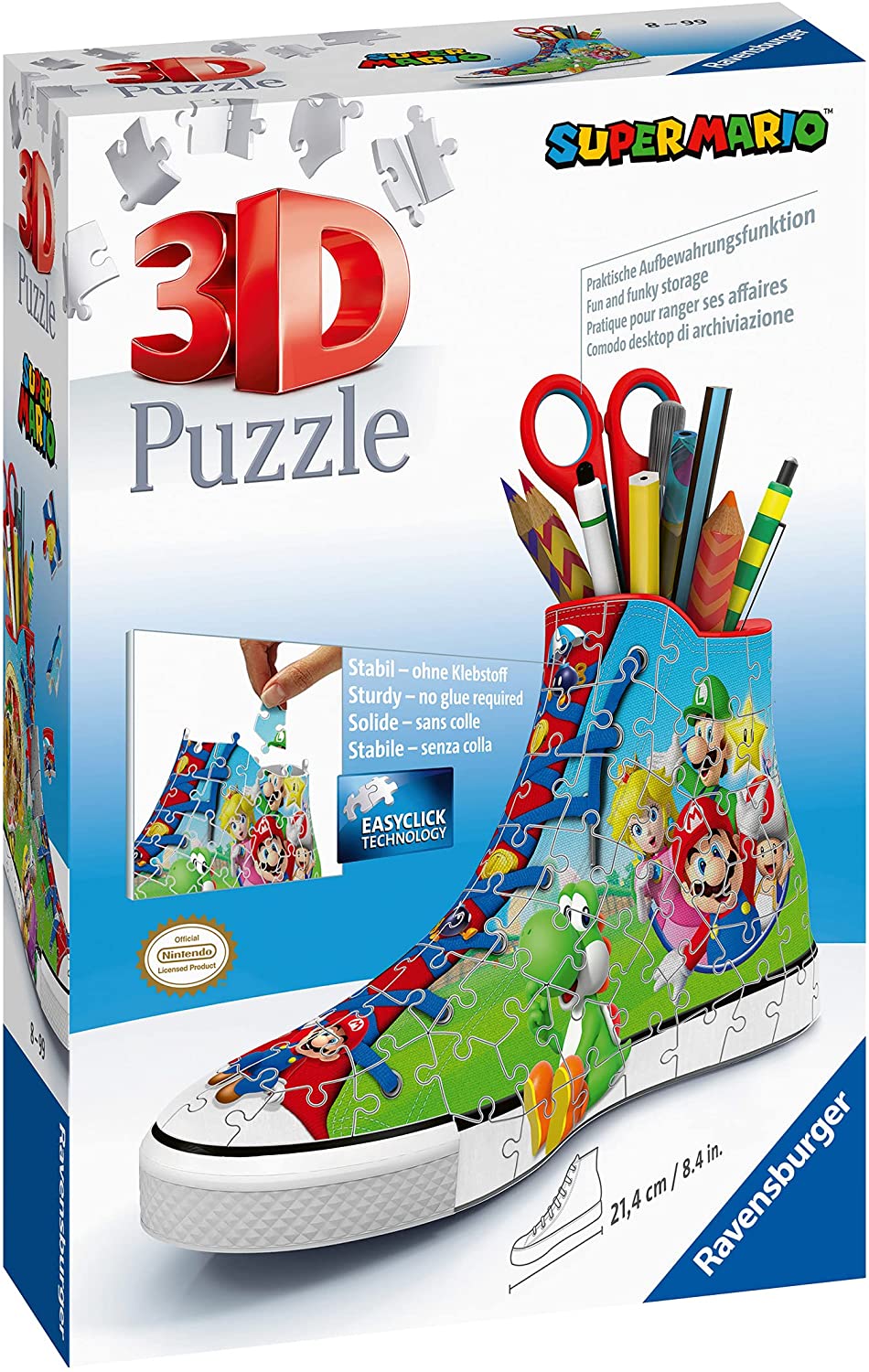 Ravensburger 11267 Super Mario Trainer 3D Puzzle, 108pc