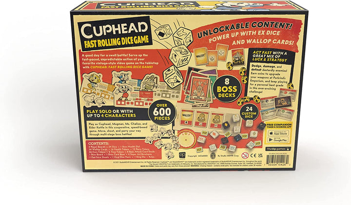 USA-OPOLY | Cuphead Roll and Run | Dice Game | Ages 8+ | 1-4 Players | 20+ Minut