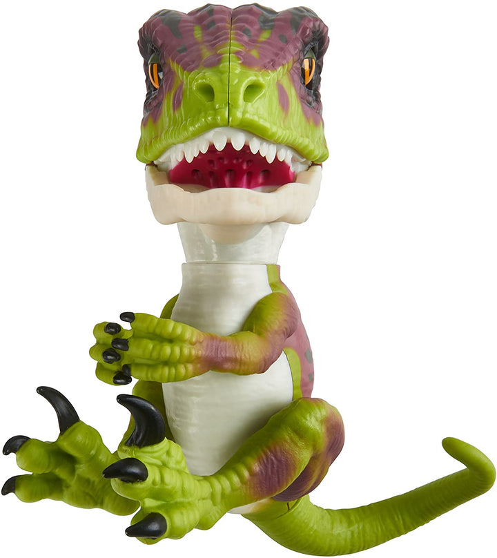 Untamed Raptor de Fingerlings - Stealth Green - Dinosaurio bebé coleccionable interactivo - By WowWee