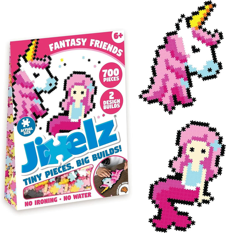 Jixelz 700 Piece Set Fantasy Friends Pixelated Puzzle Art For Children