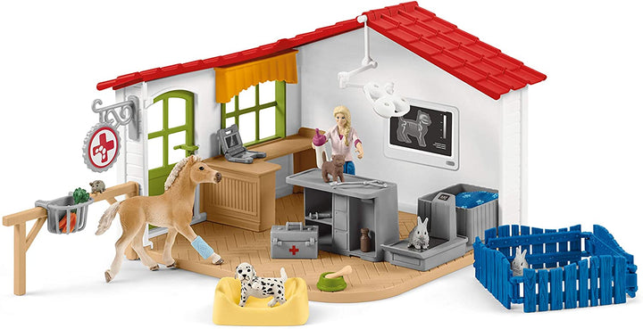 Schleich 42502 Veterinarian practice with pets Farm World