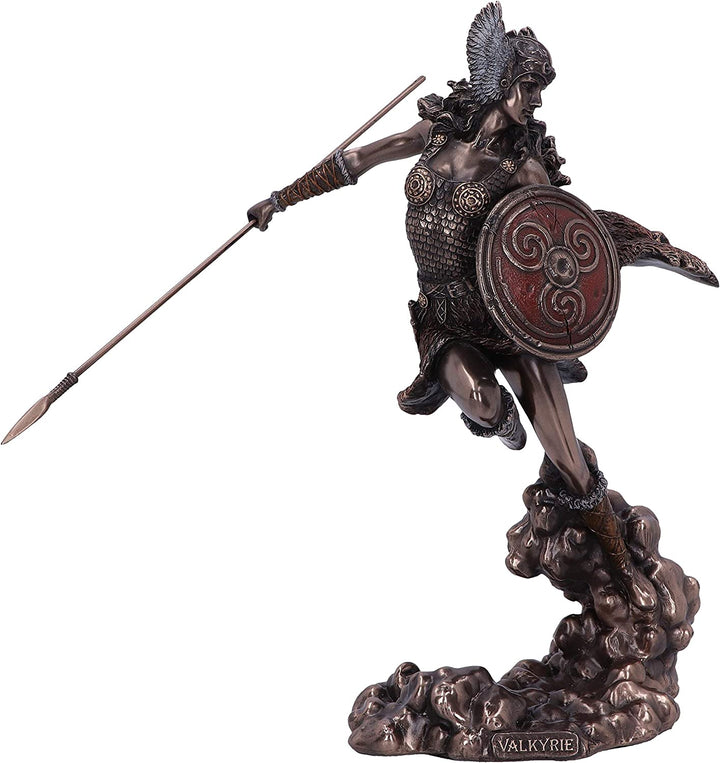 Bronze Valkyrie's Flight Norse Valkyrie Warrior Female Figurine