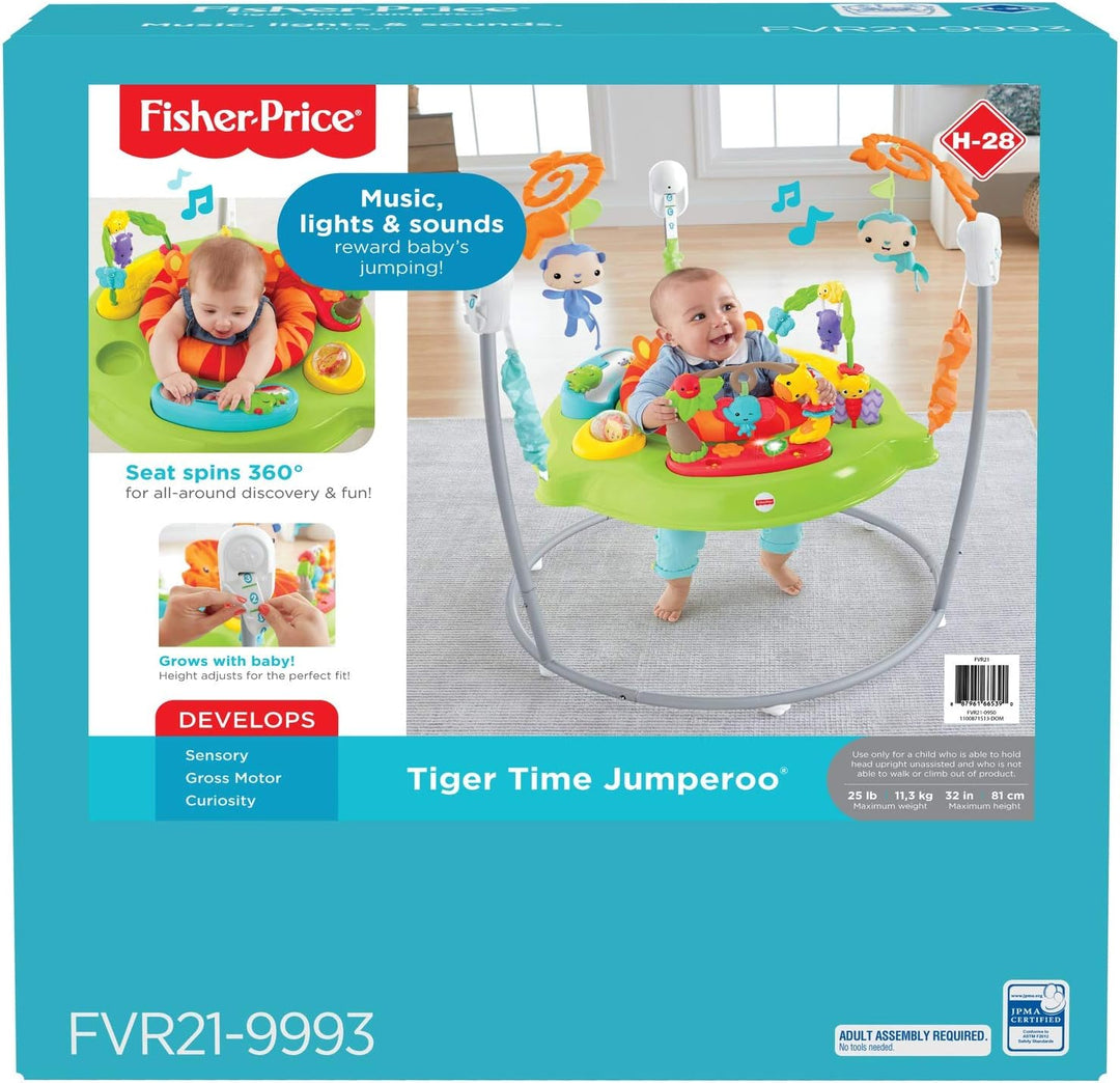 Fisher-Price Roarin' Rainforest Jumperoo, Infant Activity Center with music, lights and sounds