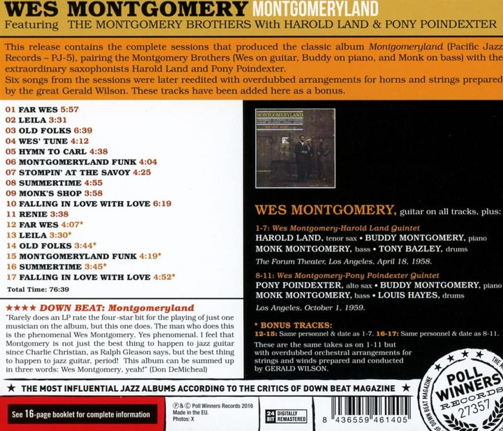 Wes Montgomery - Montgomeryland [Audio CD]