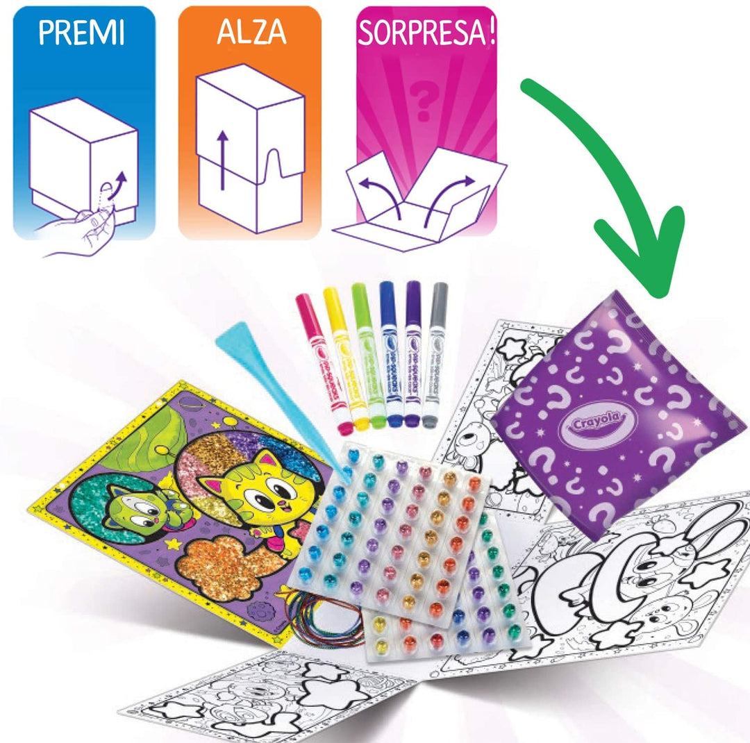 Crayola Glitter Dots - Box of Surprises, to Create and Decorate with Moldable Gl