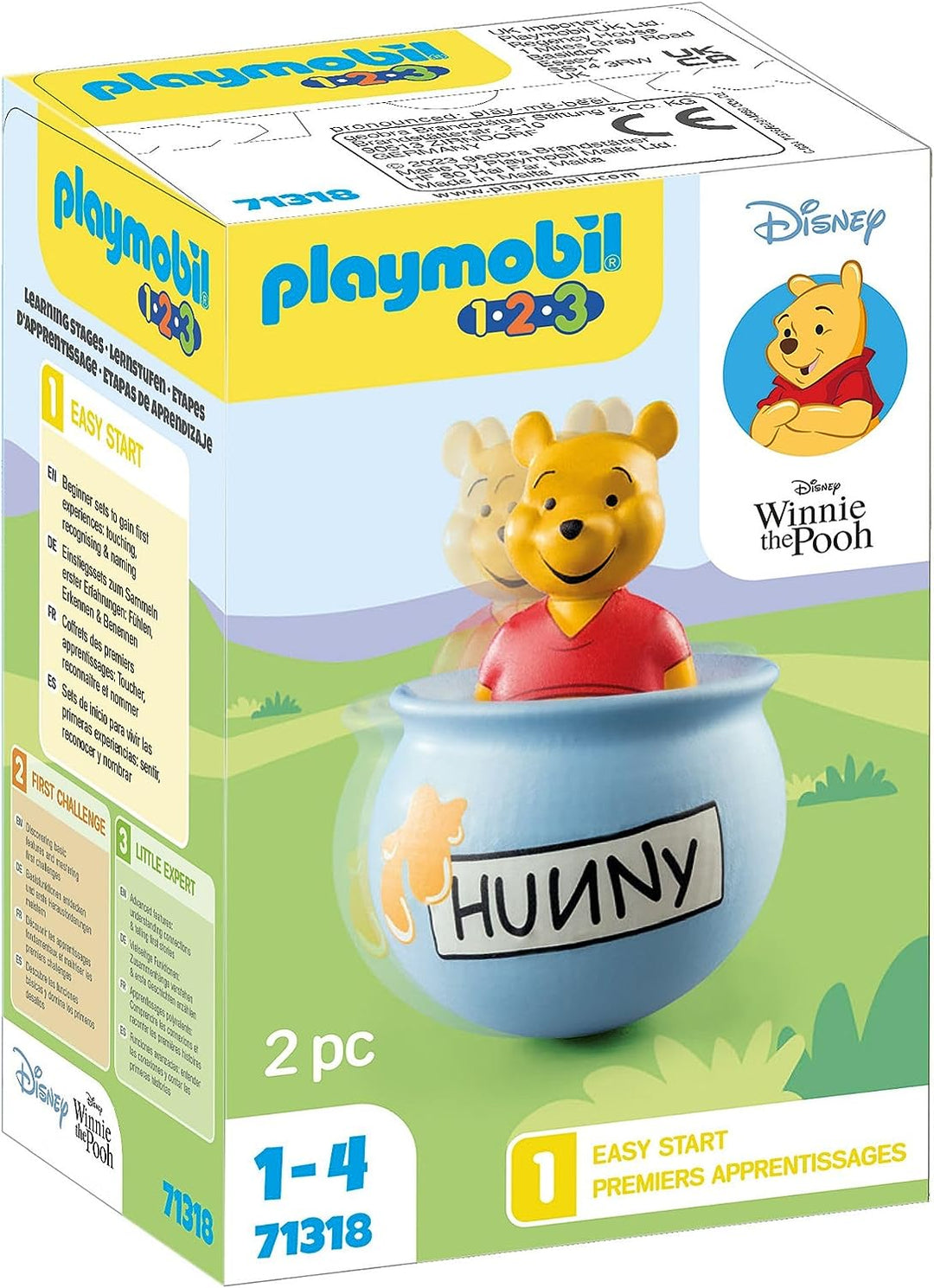 Playmobil 71318 1.2.3 & Disney: Winnie's Counter Balance Honey Pot, Disney