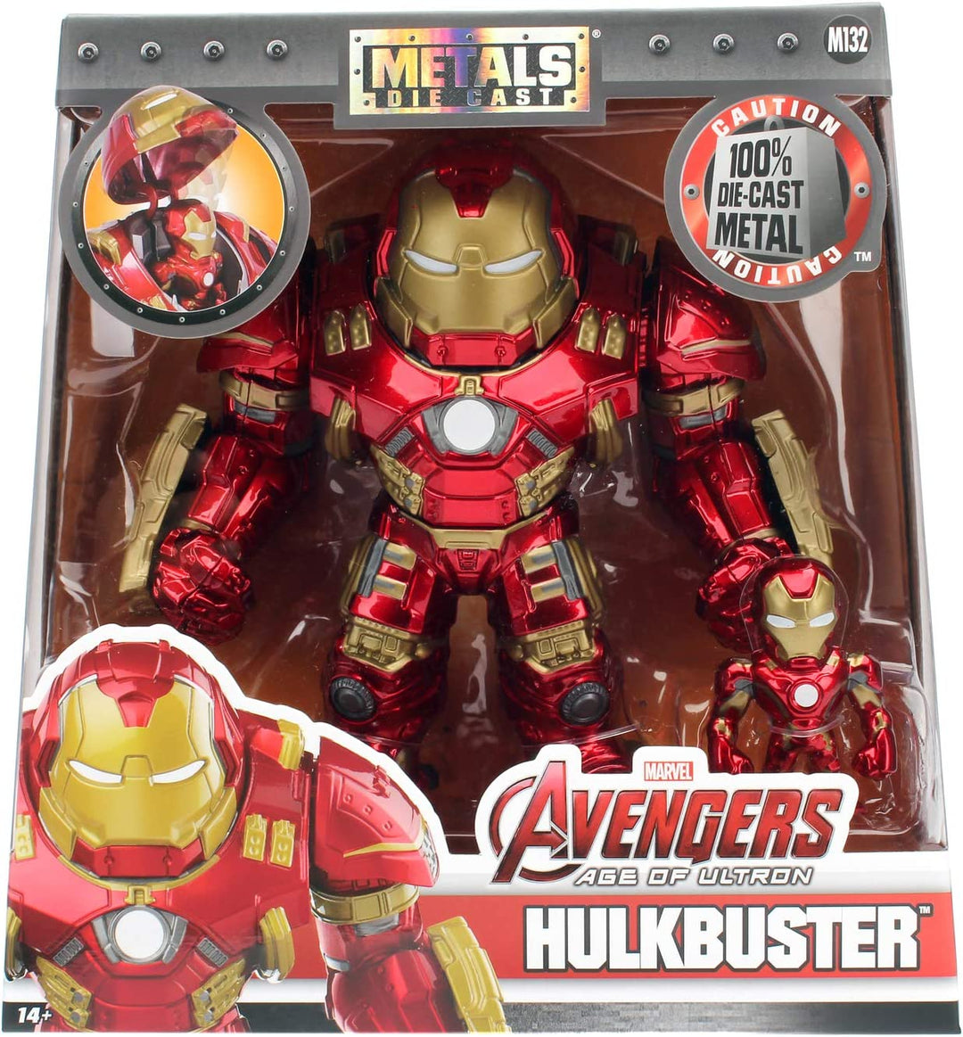 MARVEL 6" HULKBUSTER ARMOUR WITH IRON MAN DIE-CAST COLLECTOR FIGURE, 253223002