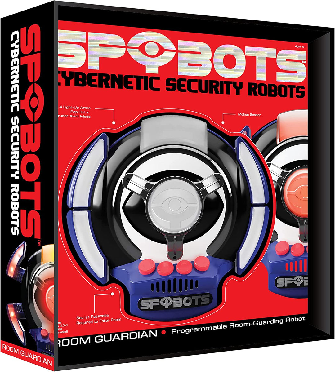 SpyBots Room Guardian - security robot! Motion activated. Fun Boys gadget toys.