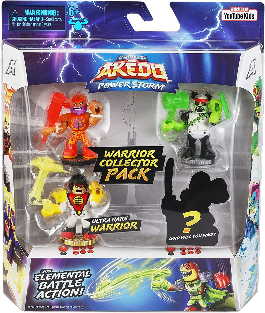 Legends of Akedo: Powerstorm Warrior Collector Pack with 4 Warrior Figures