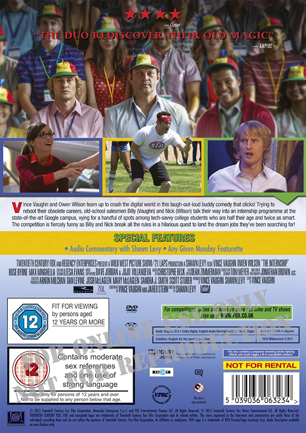 The Internship [DVD] [2017]