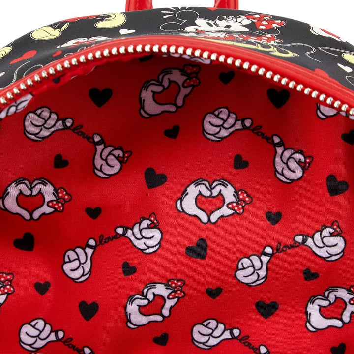 Loungefly Disney Mickey & Minnie Mouse Heart Hands Mini Backpack