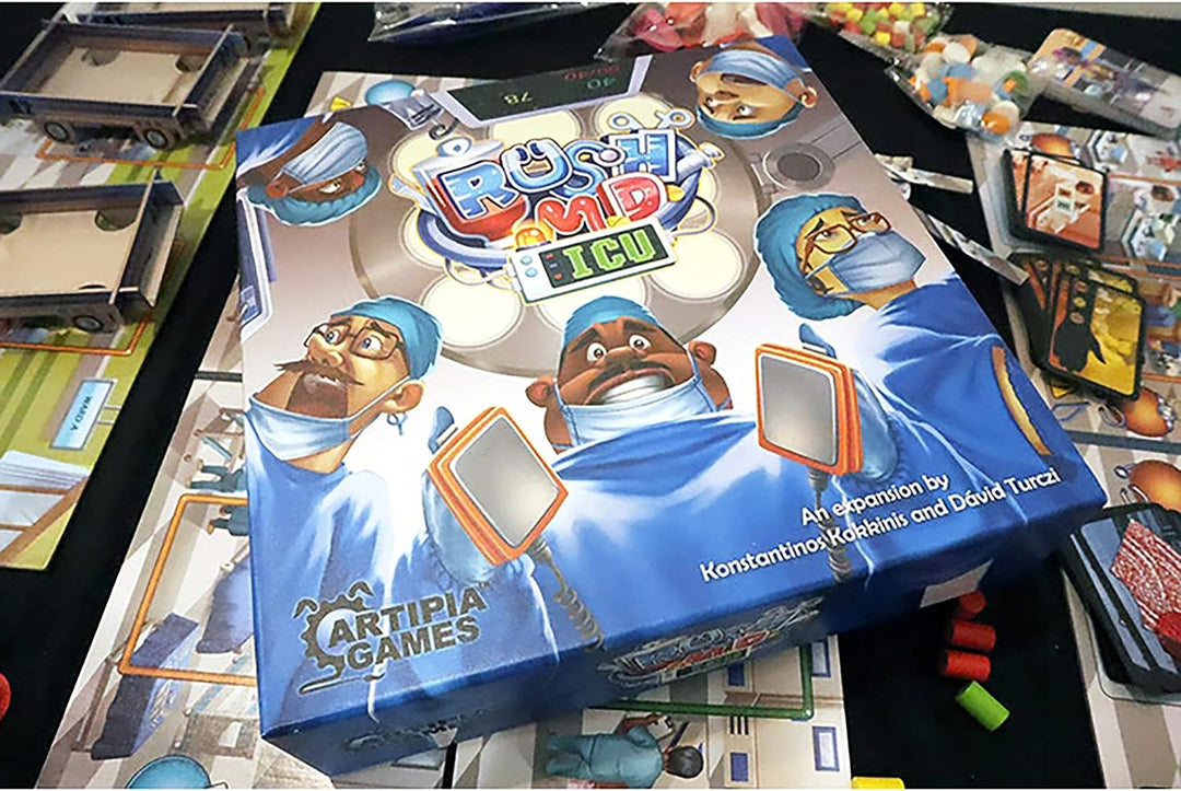 Rush M.D.: ICU Expansion - Artipia Games Cooperative Board Game, Worker Placement