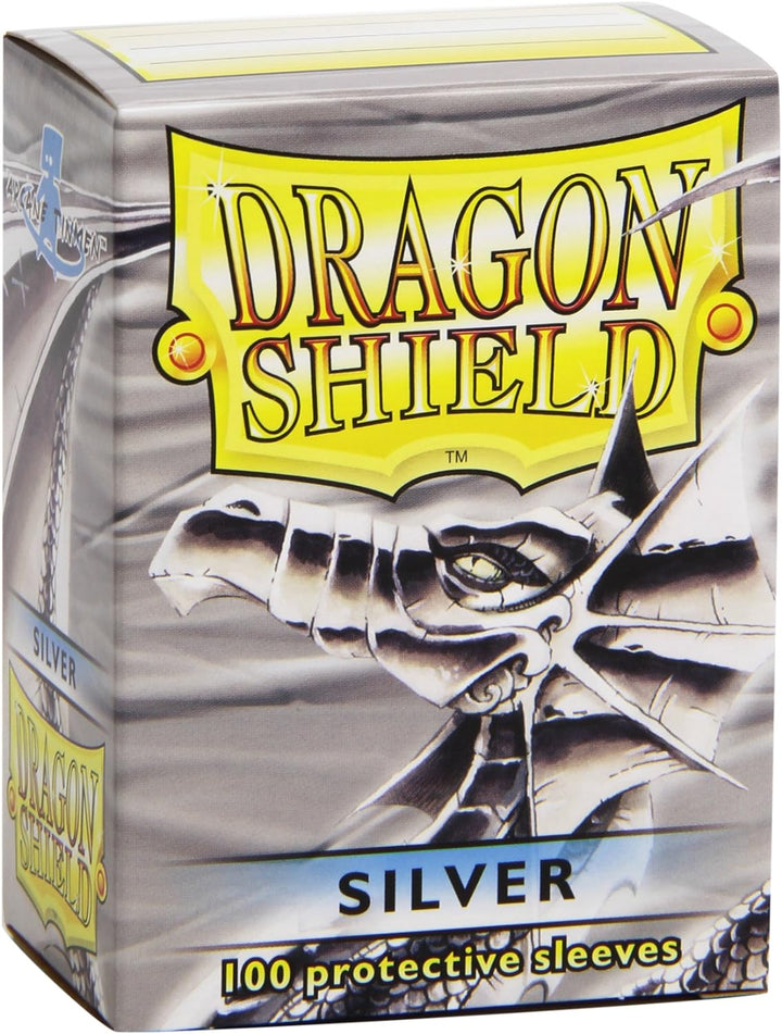 Dragon Shield Sleeves - SILVE - Standard Size Deck Protectors (100 ct) Arcane Tinmen