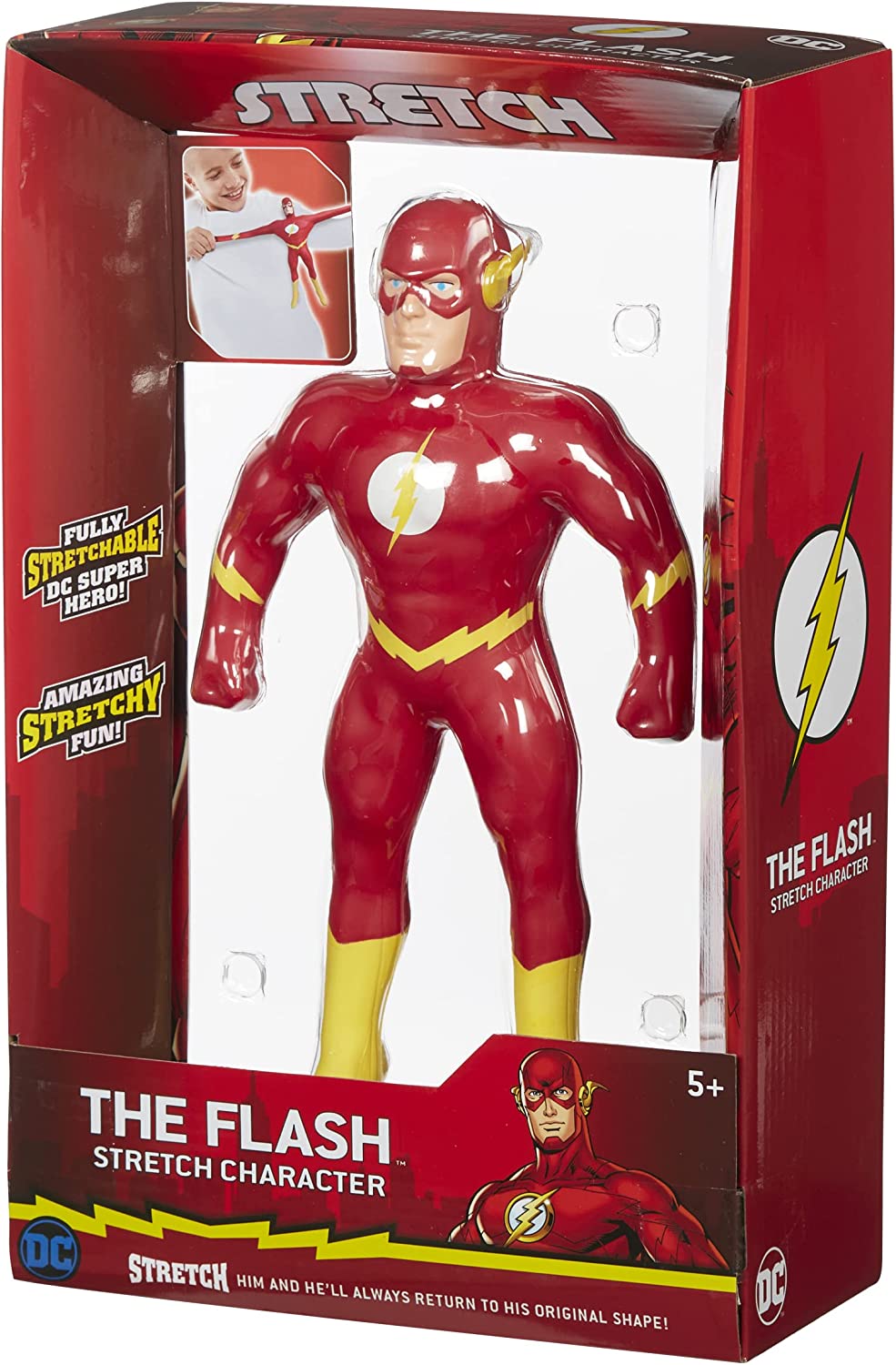 Stretch 07695 THE Flash Large Amazing Fun. DC Boys Present. Superhero Toys