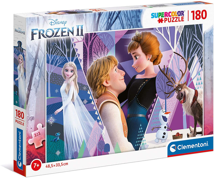 Clementoni 29309, Frozen 2 Supercolor Puzzle for Children - 180 Pieces, Ages 7 years Plus