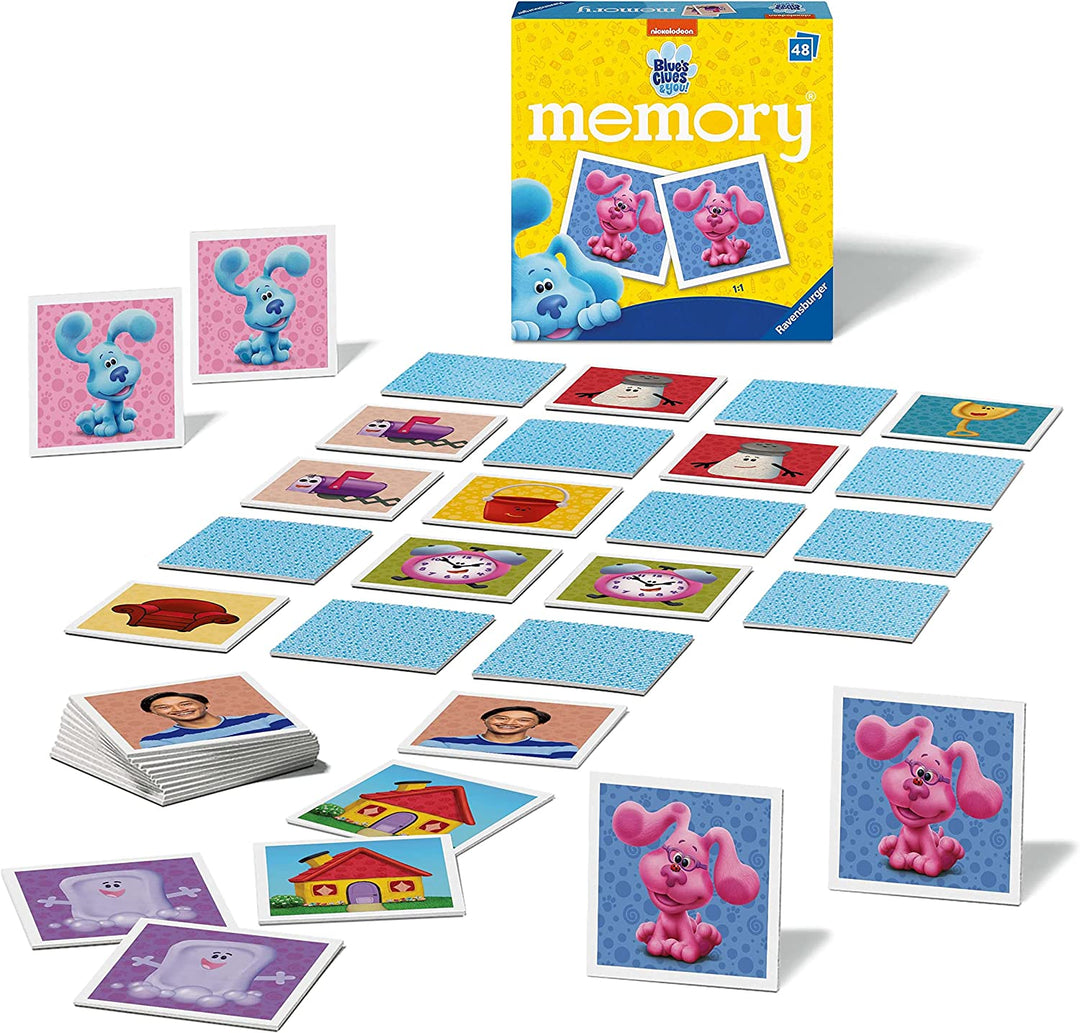 Ravensburger Blue’s Clues & You Mini Memory Game - Matching Picture Snap Pairs