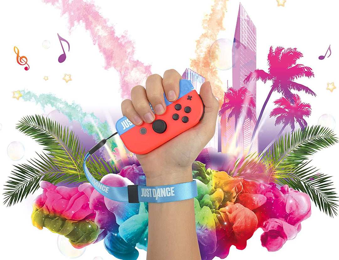 Just Dance 2019 - Grip and Strap Pack - Ergonomic Comfort Handles with Straps for Nintendo Switch JoyCon Controller - Blue and Purple