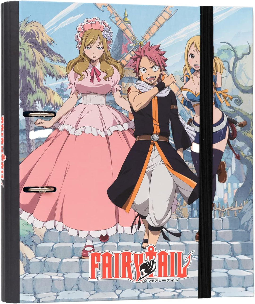 Grupo Erik Fairy Tail 2 Ring Binder | Premium A4 Folders Ring Binder | 10.6 x 12.6 inches - 27 x 32 cm