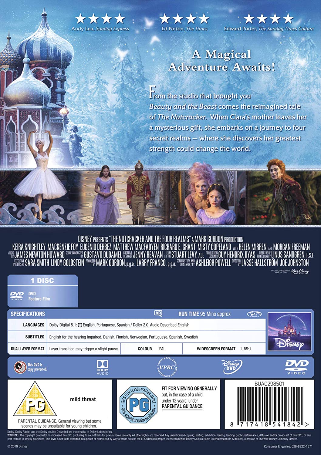 The Nutcracker And The Four Realms [DVD] - Family/Fantasy [DVD]