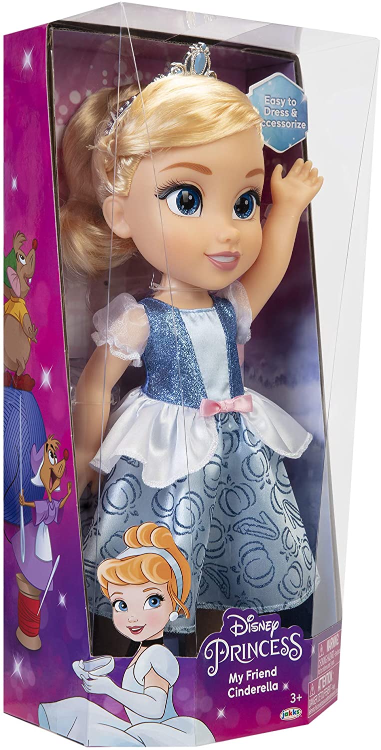 Disney Princess My Friend Cinderella Doll 14" Tall Includes Removable Outfit and Tiara