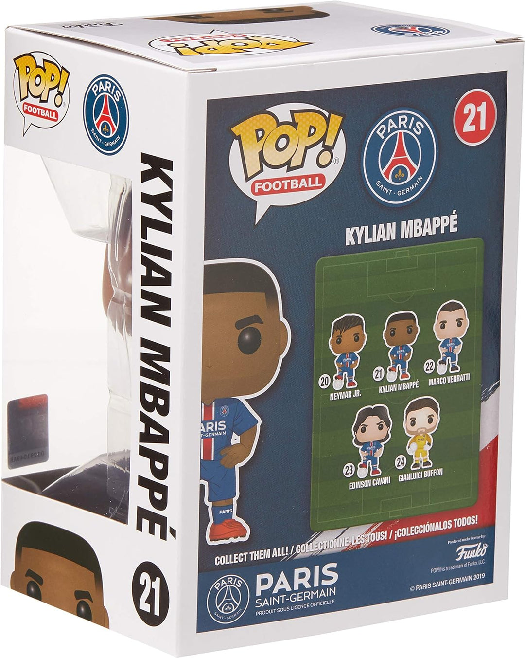 Funko 39828 POP. Vinyl: Football - Kylian Mbappe (PSG) Collectible Figure