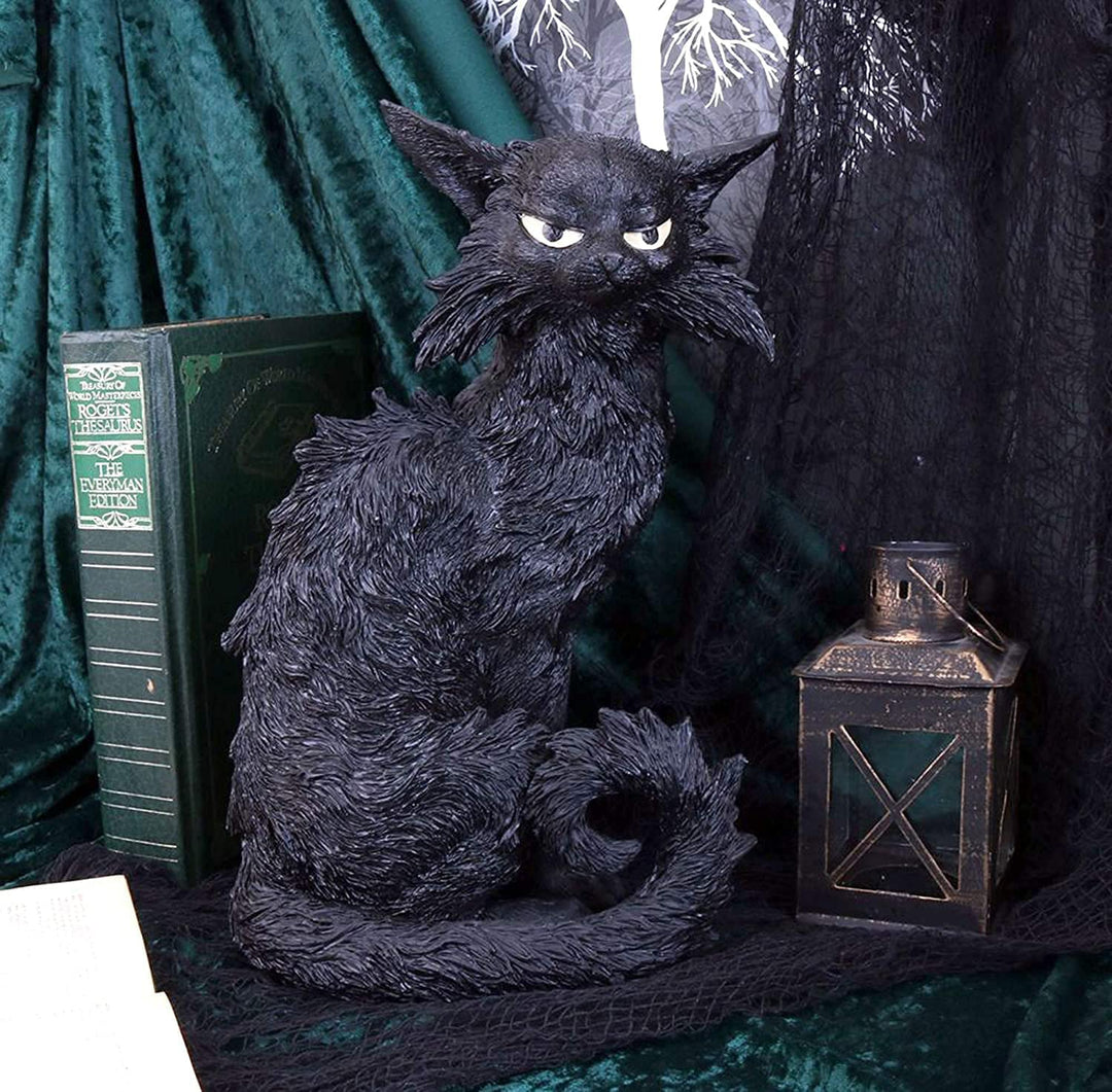 Nemesis Now Salem Witch Familiar Black Cat Figurine, 32.5cm