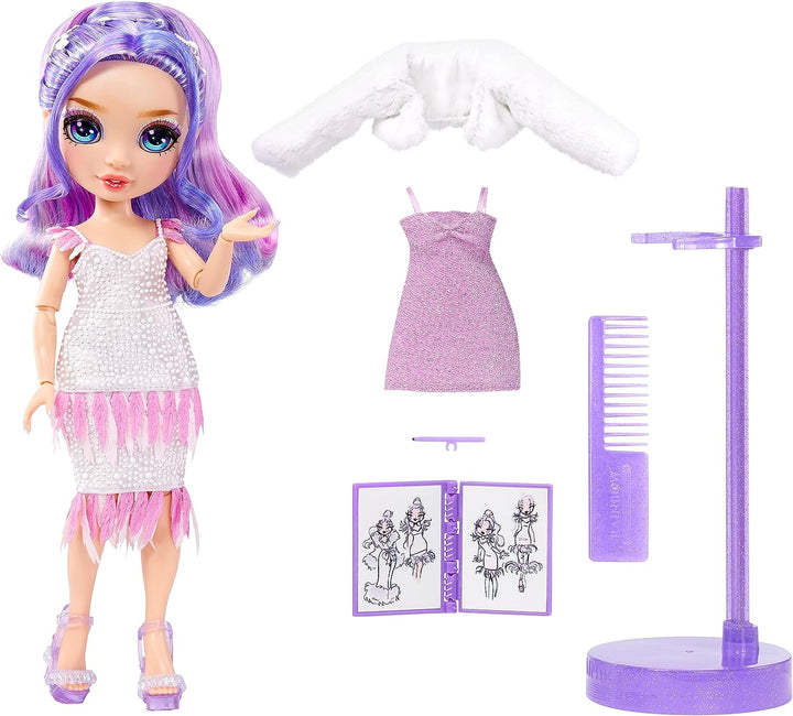 Rainbow High Fantastic Violet Willow Purple Doll Fashion Playset