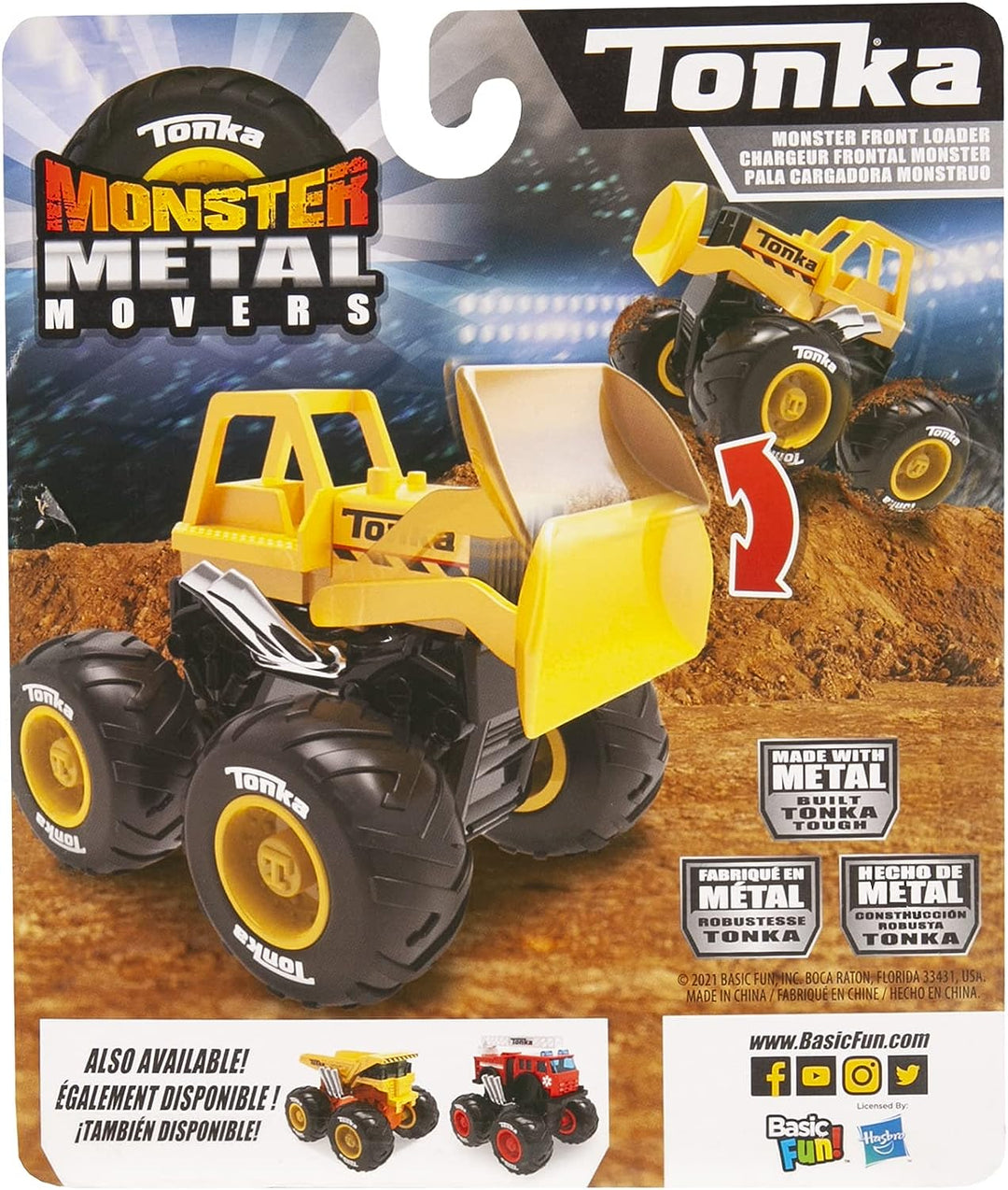 Tonka Monster Metal Movers | Front Loader | Tonka Kids Construction Toys for Boys and Girls, Vehicle Toys for Creative Play